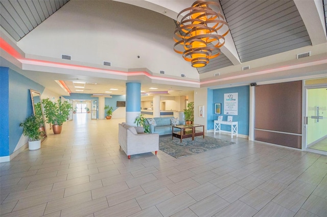 lobby featuring visible vents