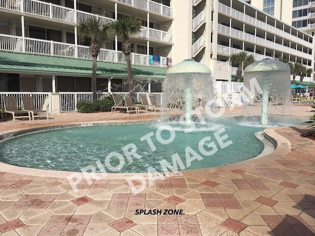 view of pool