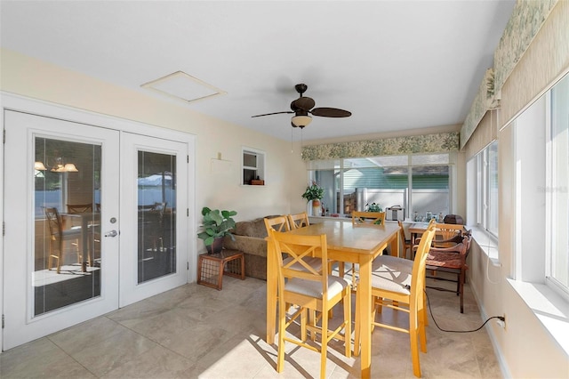 1715 Queen Palm Dr, Edgewater, FL 32132 - sunroom with french doors