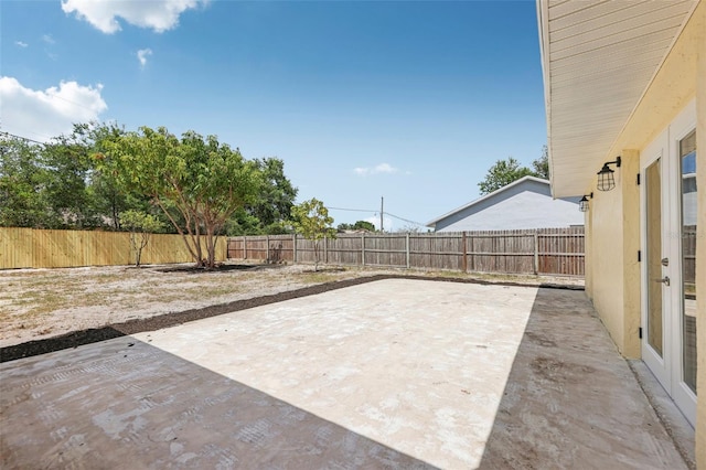 view of patio / terrace with a fenced backyard