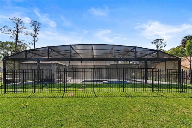 1446 Stone Trl, Enterprise, FL 32725 - exterior space with a lawn and fence