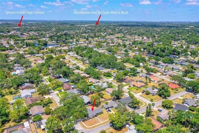 5788 Devon St, Port Orange, FL 32127 - aerial overview of property's location with nearby suburban area