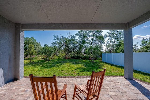 887 Lake Hill Way, Deland, FL 32724 - view of patio featuring fence