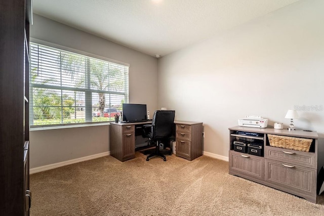 343 Lazio Cir, Debary, FL 32713 - office featuring light carpet and baseboards