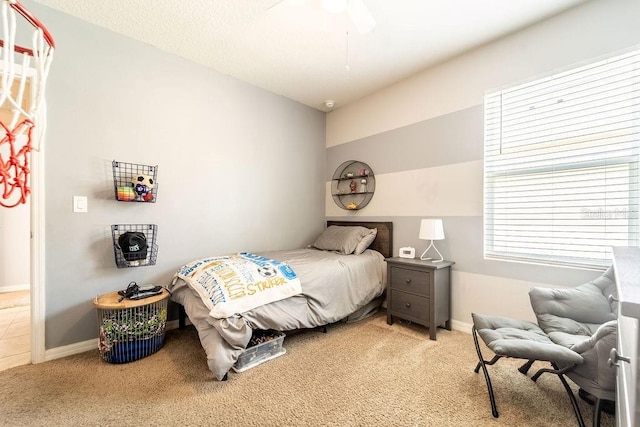 343 Lazio Cir, Debary, FL 32713 - bedroom with light carpet and baseboards