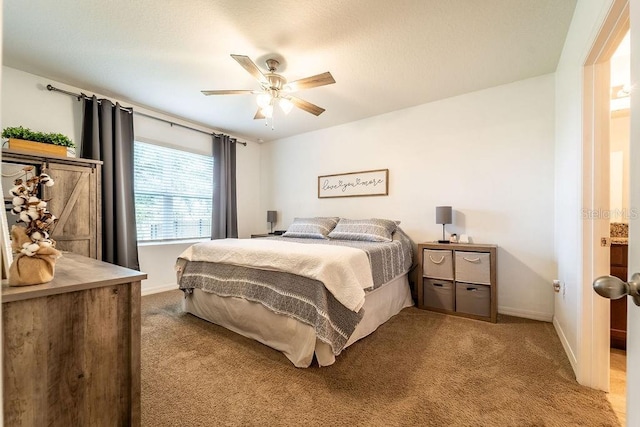 343 Lazio Cir, Debary, FL 32713 - carpeted bedroom with baseboards and ceiling fan