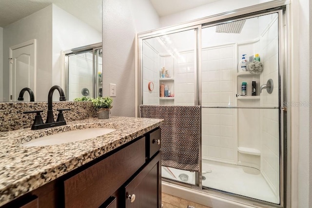 343 Lazio Cir, Debary, FL 32713 - bathroom featuring a shower stall and vanity