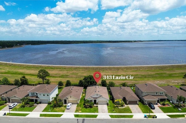 343 Lazio Cir, Debary, FL 32713 - aerial view of residential area with a nearby body of water