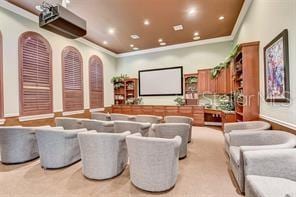343 Lazio Cir, Debary, FL 32713 - cinema with ornamental molding and recessed lighting