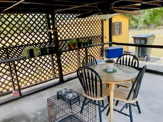exterior space featuring outdoor dining space