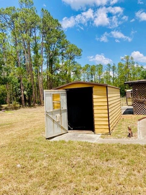 view of outbuilding with an outdoor structure