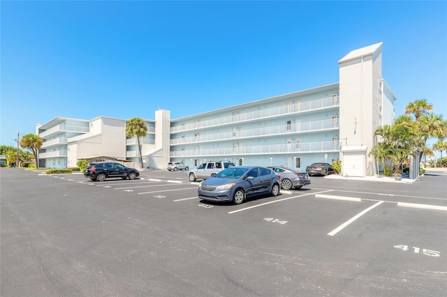 exterior space with uncovered parking