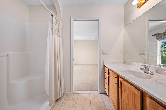 11094 SE 173rd Ln, Summerfield, FL 34491 - full bath with vanity and a shower with shower curtain