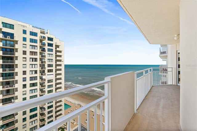 2967 S Atlantic Ave Unit 1601, Daytona Beach Shores, FL 32118 - balcony featuring a water view