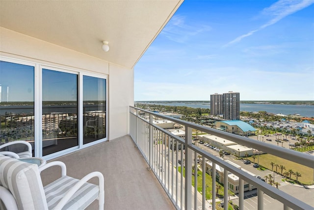 2967 S Atlantic Ave Unit 1601, Daytona Beach Shores, FL 32118 - balcony featuring a water view