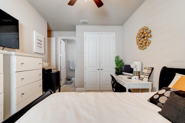 133 Azure Mist Way, Daytona Beach, FL 32124 - bedroom featuring a closet and ceiling fan