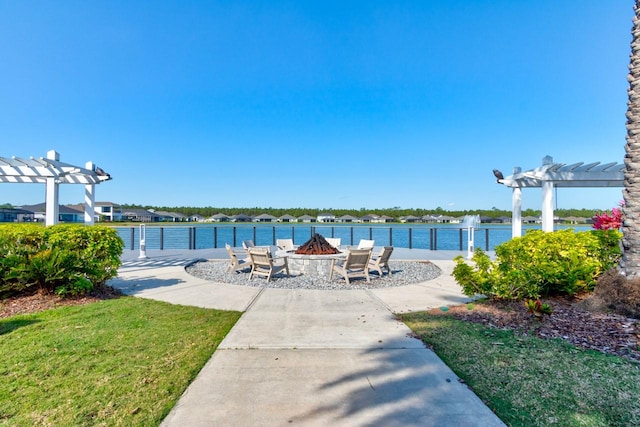 133 Azure Mist Way, Daytona Beach, FL 32124 - water view featuring an outdoor fire pit