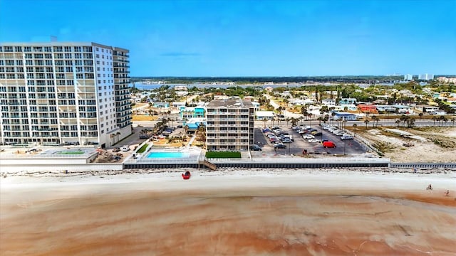 drone / aerial view of local beach