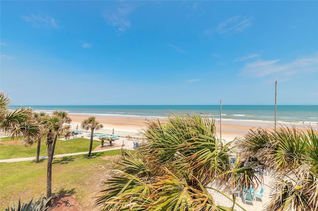 water view featuring nearby beach