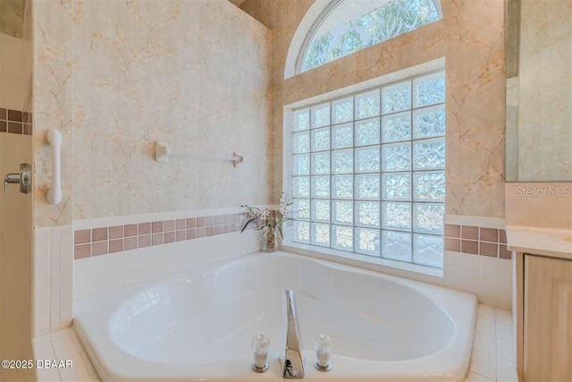 3601 Galway Ln, Ormond Beach, FL 32174 - bathroom with a garden tub and vanity