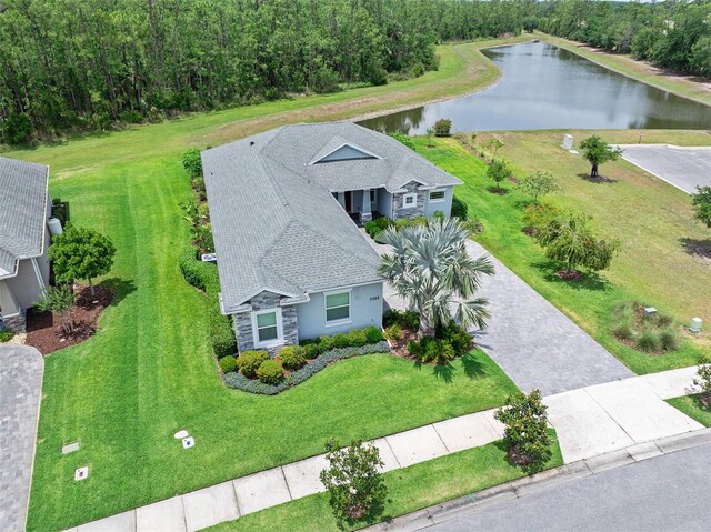 3322 Modena Way, New Smyrna Beach, FL 32168 - aerial view of property and surrounding area with a large body of water