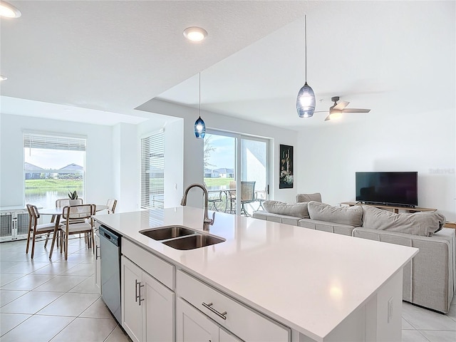 14204 Heritage Landing Blvd Unit 714, Punta Gorda, FL 33955 - kitchen with a sink, dishwasher, open floor plan, plenty of natural light, and recessed lighting