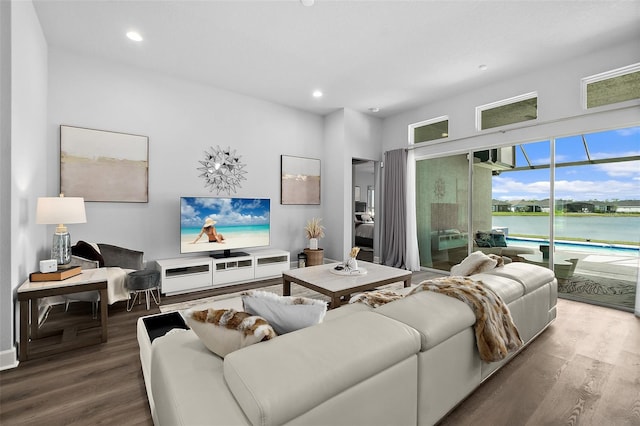 165 Azure Mist Way, Daytona Beach, FL 32124 - living room with wood finished floors, recessed lighting, and baseboards
