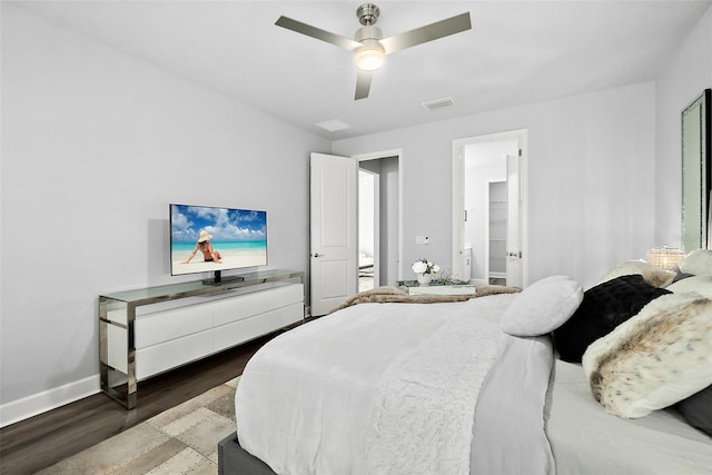 165 Azure Mist Way, Daytona Beach, FL 32124 - bedroom featuring wood finished floors, baseboards, and a ceiling fan