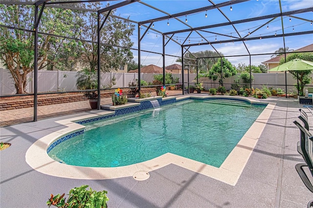 4604 Barbados Loop, Clermont, FL 34711 - view of swimming pool with a patio, a fenced backyard, and a lanai