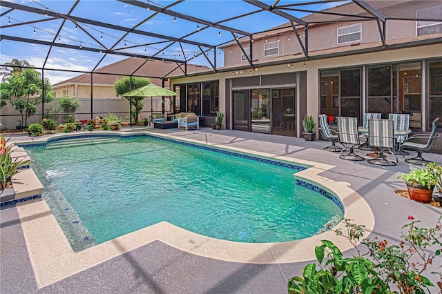 4604 Barbados Loop, Clermont, FL 34711 - view of pool with a patio, an outdoor hangout area, and fence