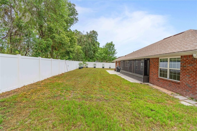 703 Elkhorn Fern Ln, Deland, FL 32720 - view of yard featuring a sunroom