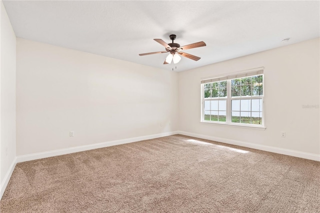 703 Elkhorn Fern Ln, Deland, FL 32720 - carpeted spare room with baseboards and a ceiling fan
