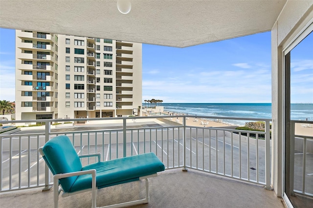 2967 S Atlantic Ave Unit 202, Daytona Beach Shores, FL 32118 - balcony featuring view of water and beach
