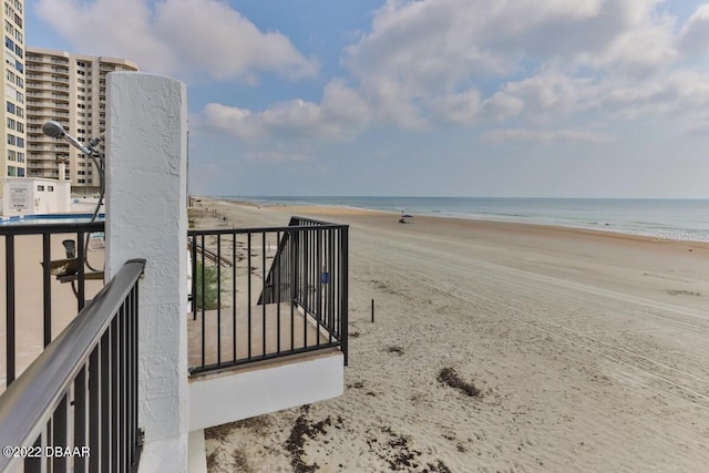 water view featuring nearby beach