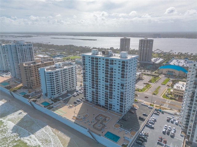 view of urban area with a nearby body of water