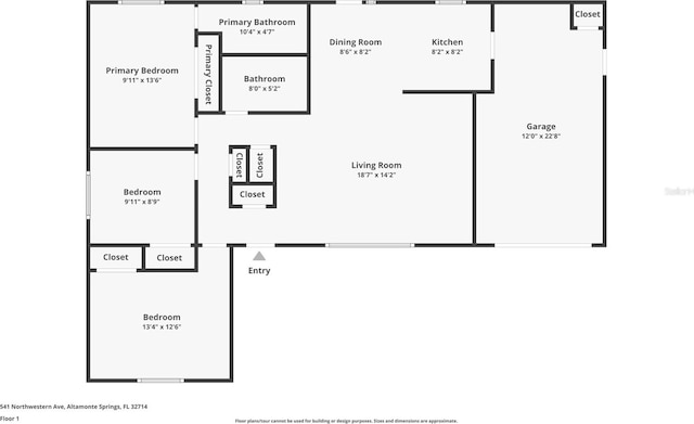 541 Northwestern Ave, Altamonte Springs, FL 32714 - home floor plan