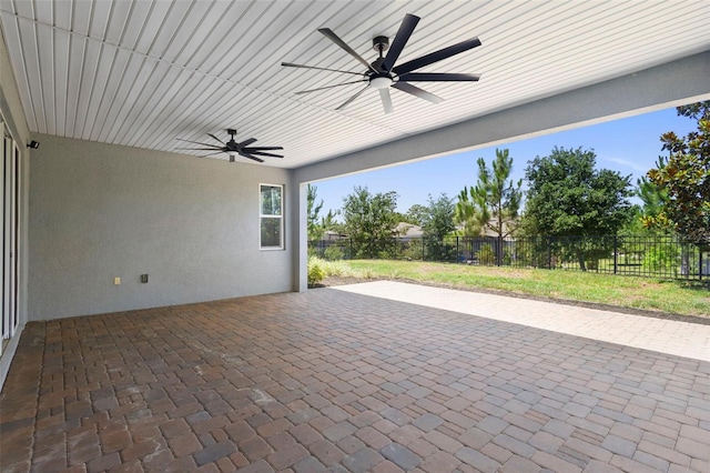 518 Briarbrook Way, Deland, FL 32724 - view of patio featuring ceiling fan and fence