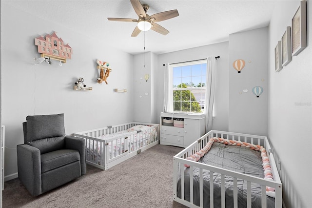 518 Briarbrook Way, Deland, FL 32724 - carpeted bedroom featuring a nursery area and a ceiling fan