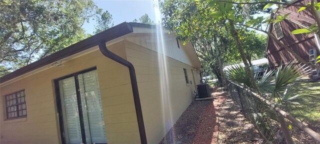 1621 Anniston Ave, Daytona Beach, FL 32117 - view of side of property with central AC and fence