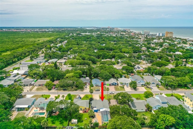 809 E 14th Ave, New Smyrna Beach, FL 32169 - aerial view of residential area with a large body of water