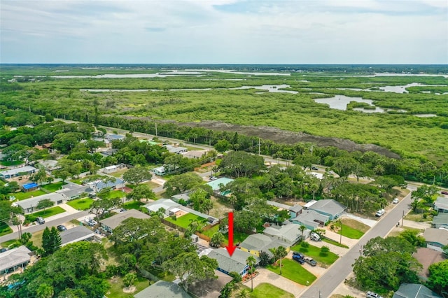 809 E 14th Ave, New Smyrna Beach, FL 32169 - aerial view of property's location with nearby suburban area and a large body of water