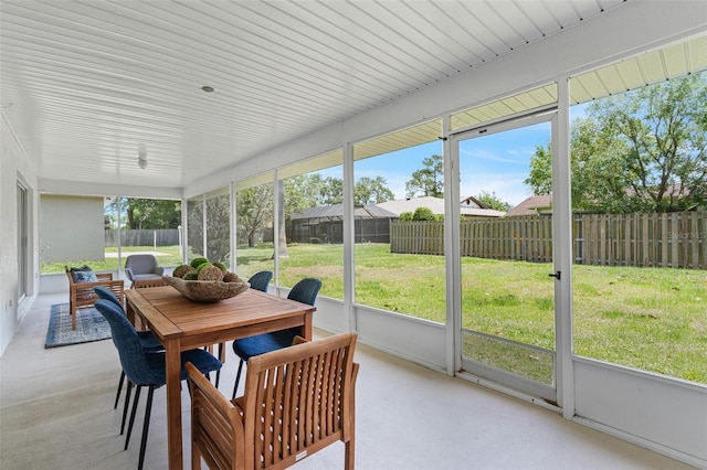 23 Forest Hill Dr, Palm Coast, FL 32137 - sunroom with outdoor dining space and plenty of natural light