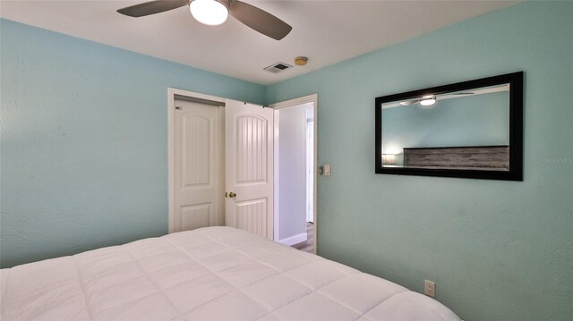 8 Ocean Dunes Dr, Ormond Beach, FL 32176 - bedroom featuring ceiling fan and baseboards