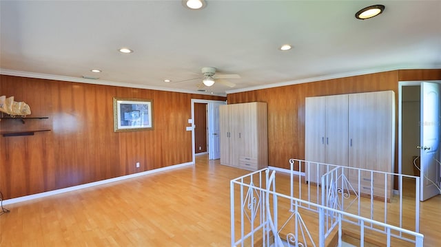 8 Ocean Dunes Dr, Ormond Beach, FL 32176 - unfurnished bedroom featuring recessed lighting, wood finished floors, and crown molding