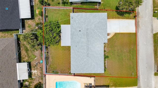 114 Ocean Aire Ter N, Ormond Beach, FL 32176 - aerial overview of property's location with property boundaries highlighted and a pool
