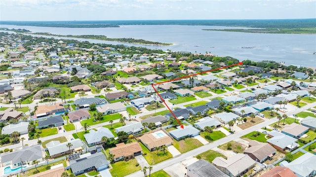 114 Ocean Aire Ter N, Ormond Beach, FL 32176 - aerial perspective of suburban area with a large body of water
