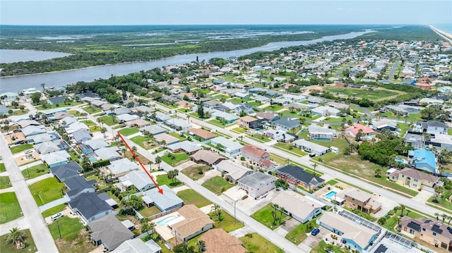 114 Ocean Aire Ter N, Ormond Beach, FL 32176 - aerial overview of property's location featuring a large body of water and nearby suburban area