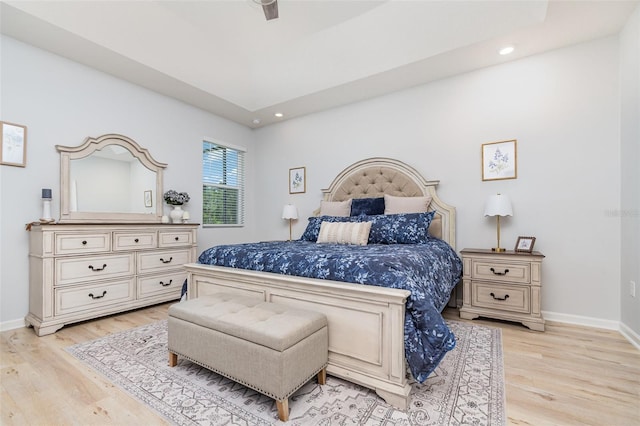 684 Stonebriar Dr SE, Palm Bay, FL 32909 - bedroom with light wood finished floors, baseboards, and recessed lighting