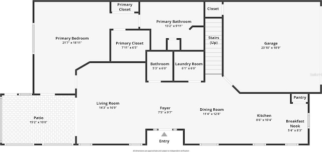 201 Dyson Dr, Deland, FL 32724 - floor plan / room layout