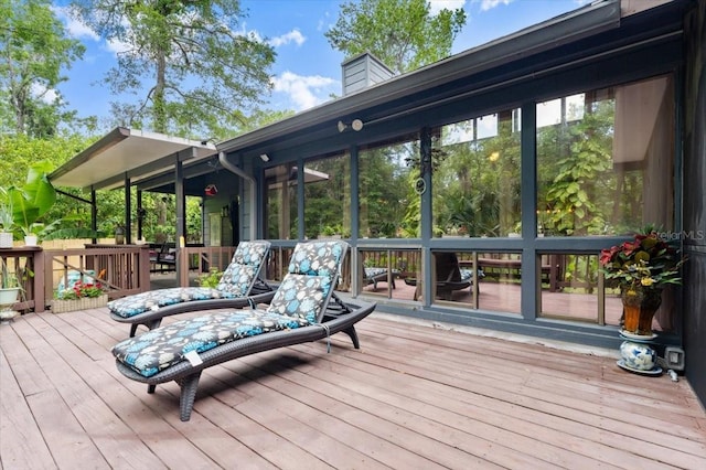 96 Hollow Branch Xing, Ormond Beach, FL 32174 - view of wooden deck